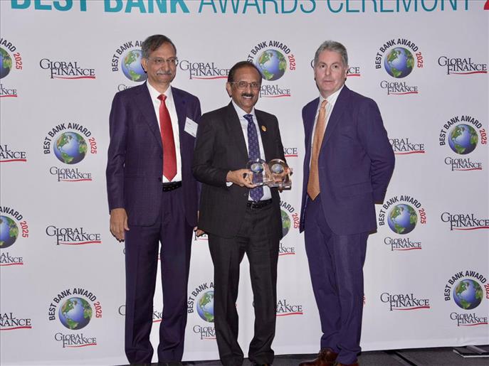 SBI receives 'World's Best Consumer Bank 2025' and 'Best Bank in India 2025' awards from Global Finance
